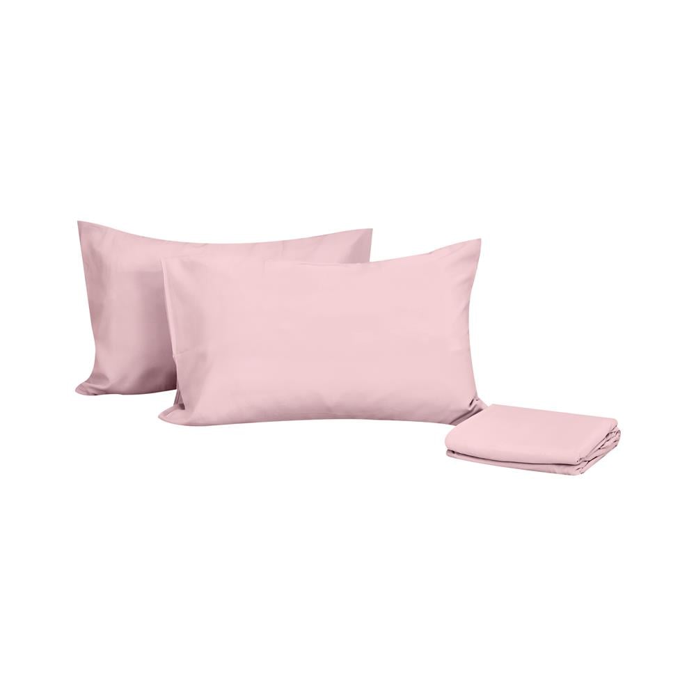 ชุดผ้าปูที่นอน 5 ฟุต 3 ชิ้น HOME LIVING STYLE AIR-FEEL สีชมพู