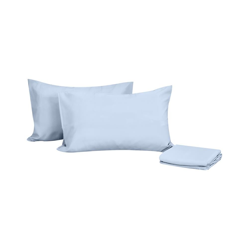 ชุดผ้าปูที่นอน 5 ฟุต 3 ชิ้น HOME LIVING STYLE AIR-FEEL สีฟ้า