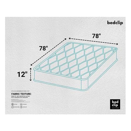 ผ้าปูที่นอน 6.5 ฟุต BED CLIP MICROTEX สี LIGHT GREEN_5