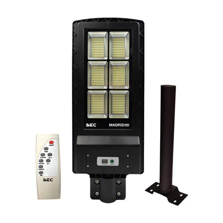 ไฟถนน SOLAR BEC MADRID 200 วัตต์ DAYLIGHT สีดำ