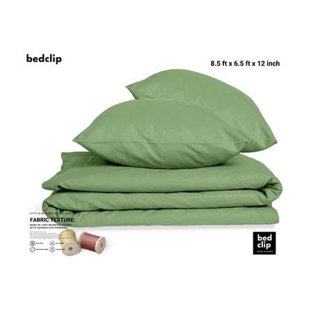 ผ้าปูที่นอน 8.5 ฟุต BED CLIP MICROTEX สี GREEN_1
