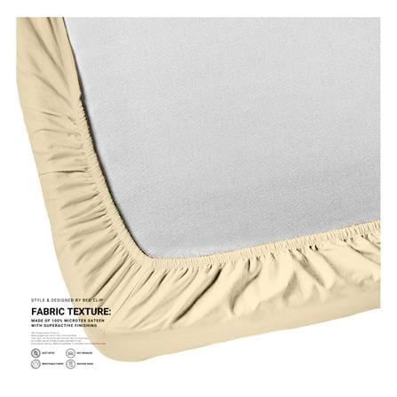 ชุดผ้าปูที่นอน 3 ฟุต 2 ชิ้น BED CLIP MICROTEX สี BEIGE_2
