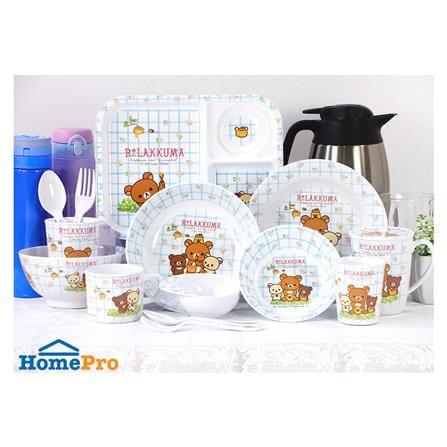 ชุดช้อนส้อมเมลามีน SUPERWARE RILAKKUMA FOREST_2