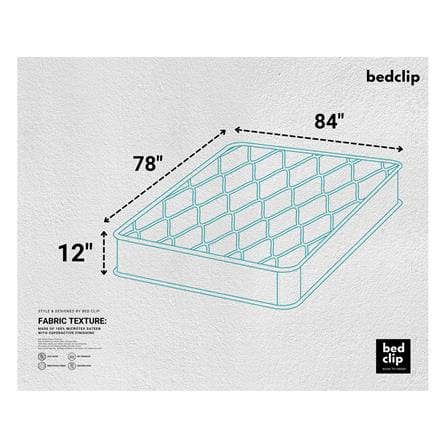 ชุดผ้าปูที่นอน 7 ฟุต 3 ชิ้น BED CLIP MICROTEX LIGHT สี LIGHT GREEN_5