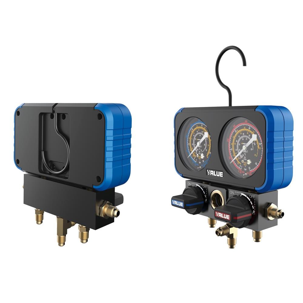 เกจ์วัดน้ำยา R22 พร้อมสาย VALUE VRM2-B-0501