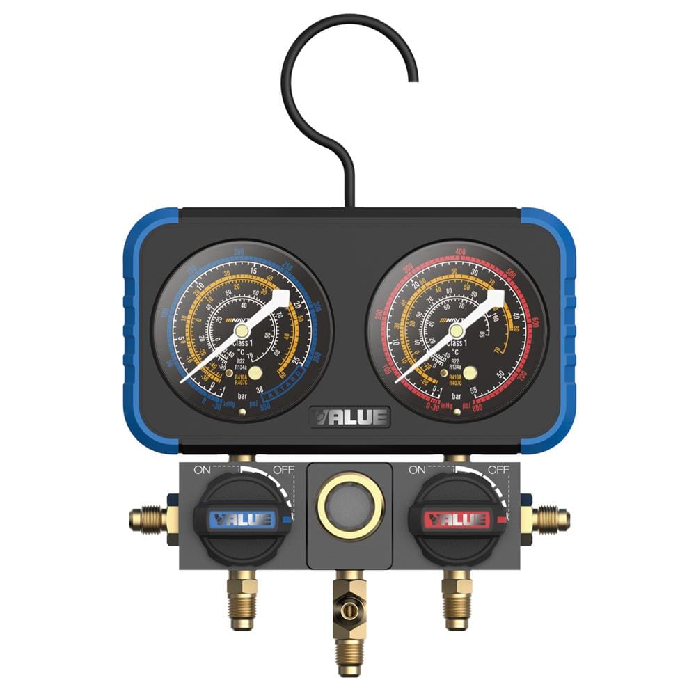 เกจ์วัดน้ำยา R22 พร้อมสาย VALUE VRM2-B-0501