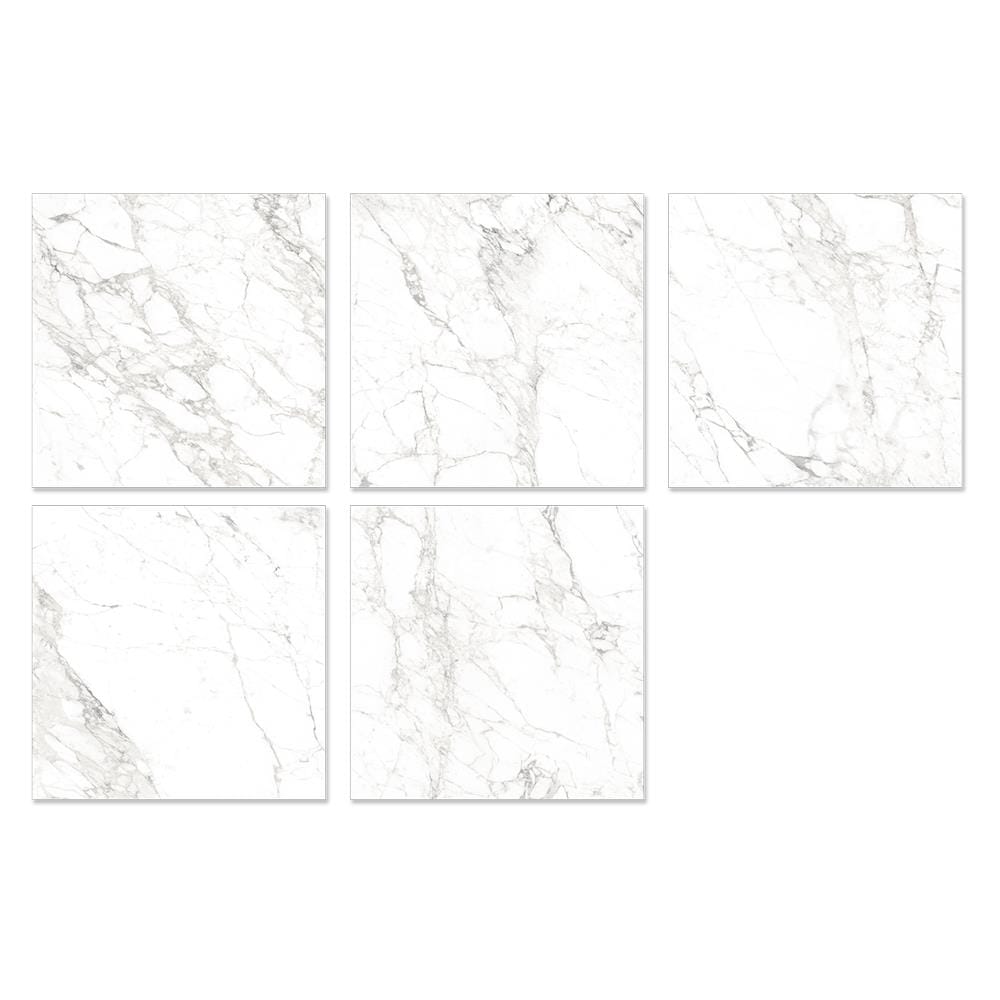 กระเบื้องพื้นพอร์ซเลน 60x60 ซม. COTTO เบียง มาร์เบิ้ล ขาว PM 1.44M2