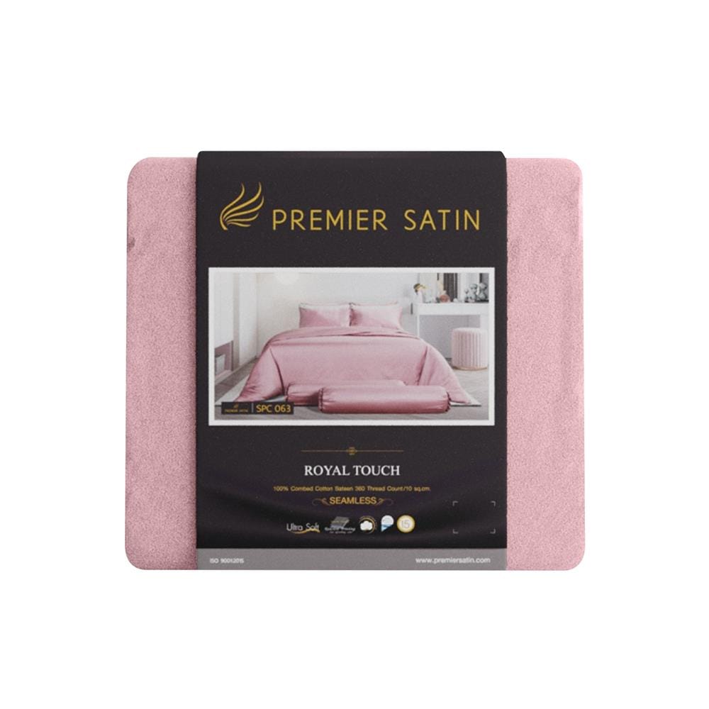 ชุดผ้าปูที่นอน 5 ฟุต 3 ชิ้น PREMIER SATIN ROYAL TOUCH SOLID SPC063