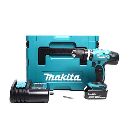 สว่านกระแทกไร้สาย (พร้อมแบตเตอรี่+กล่อง MAKPAC) MAKITA DHP453SF1J 18 โวลต์_0