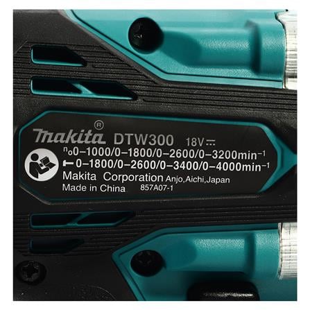 บล็อกไร้สาย (เฉพาะตัวเครื่อง) MAKITA DTW300Z 1/2 นิ้ว 18 โวลต์_3