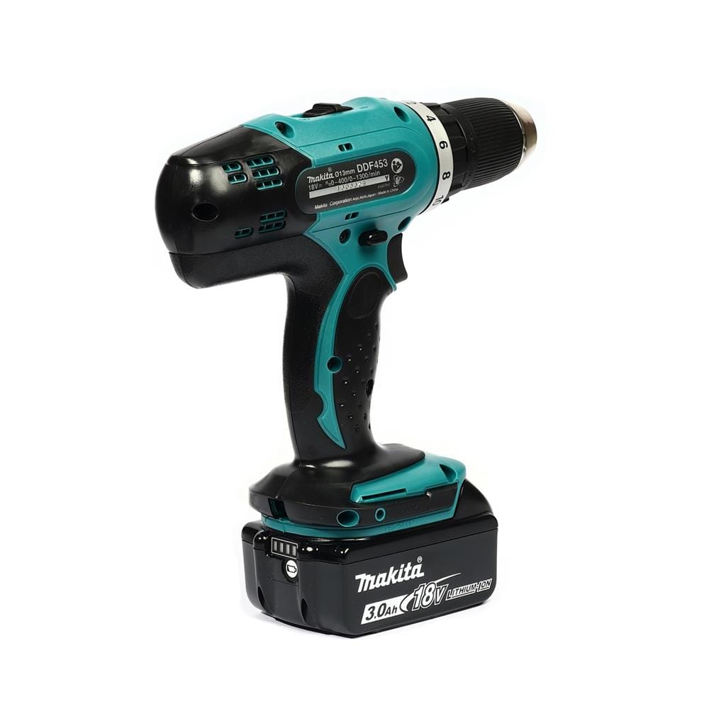 สว่านไร้สาย (พร้อมแบตเตอรี่) MAKITA DDF453SF1J 18 โวลต์