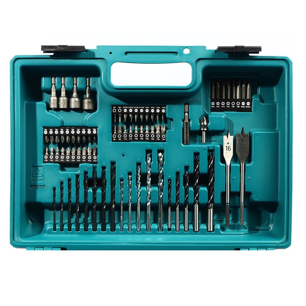 สว่านกระแทกไร้สาย MAKITA HP488DYEX1 18 โวลต์ พร้อมชุดอุปกรณ์เสริม (แพ็ก 74 ชิ้น)