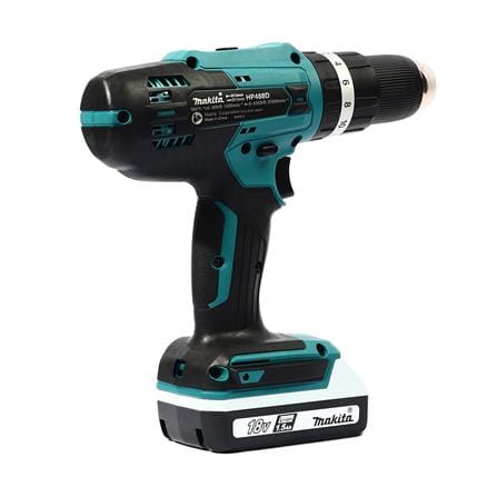 สว่านกระแทกไร้สาย MAKITA HP488DYEX1 18 โวลต์ พร้อมชุดอุปกรณ์เสริม (แพ็ก 74 ชิ้น)_4