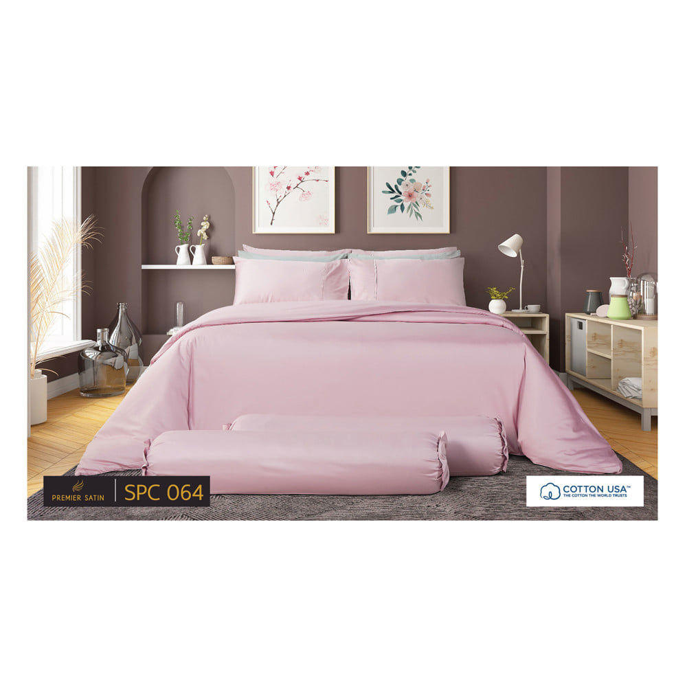 ชุดผ้าปูที่นอน 5 ฟุต (ชุด 3 ชิ้น) PREMIER SATIN ROYAL TOUCH SOLID SPC064