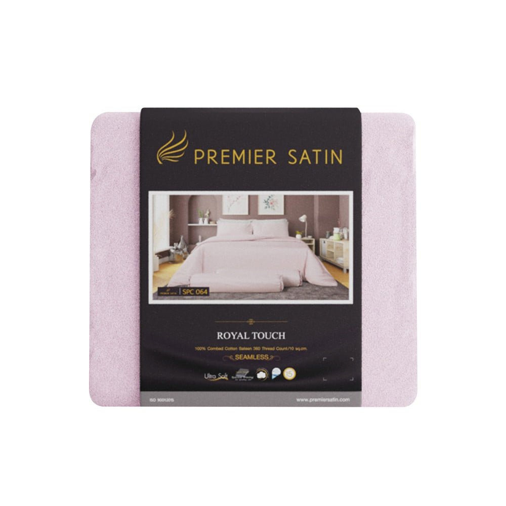ชุดผ้าปูที่นอน 5 ฟุต (ชุด 3 ชิ้น) PREMIER SATIN ROYAL TOUCH SOLID SPC064