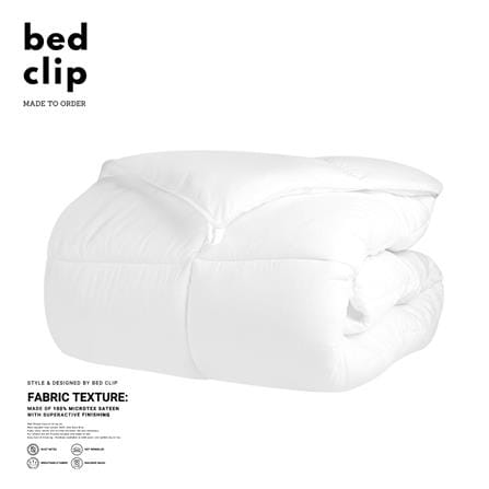 ไส้ผ้านวม BED CLIP MICROTEX 70x90 นิ้ว สีขาว
