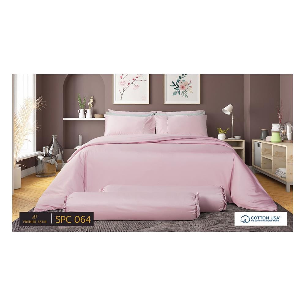 ชุดผ้าปูที่นอน 3.5 ฟุต 4 ชิ้น PREMIER SATIN ROYAL TOUCH SOLID SPC064
