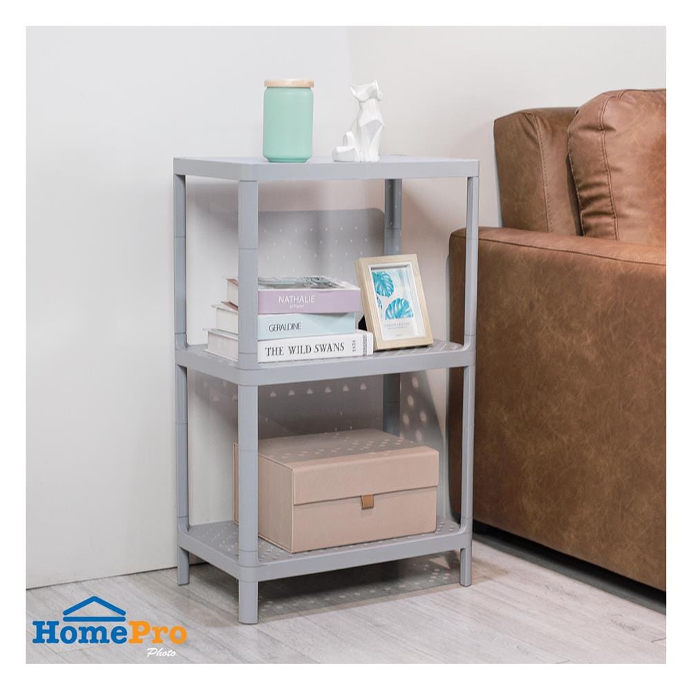 ชั้นวางของ 3 ชั้น STACKO MONO 50x30x81 ซม. สีเทา