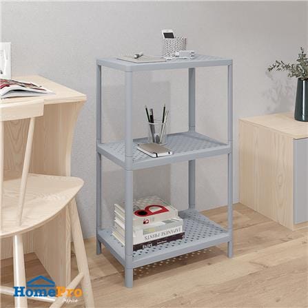 ชั้นวางของ 3 ชั้น STACKO MONO 50x30x81 ซม. สีเทา_4