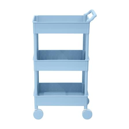 ชั้นวางของ 3 ชั้น มีล้อ STACKO 51.8x34.5x89.8 ซม. สีฟ้า_2