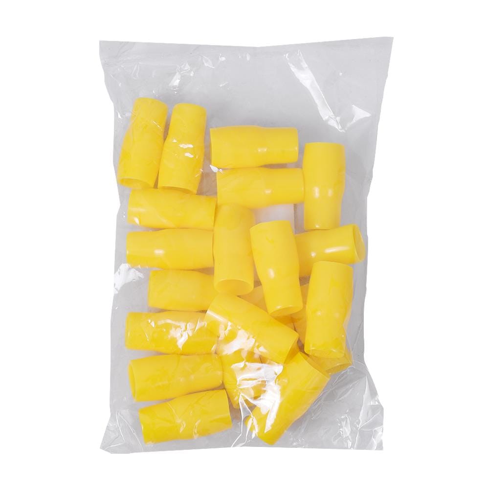 ปลอกหุ้มหางปลา BANDEX BVC-038 สีเหลือง (แพ็ก 20 ชิ้น)