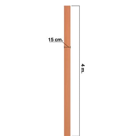 ไม้เชิงชาย ลบมุม ตราเพชร 1.6x15x400 ซม. สีรองพื้นสักทอง_4