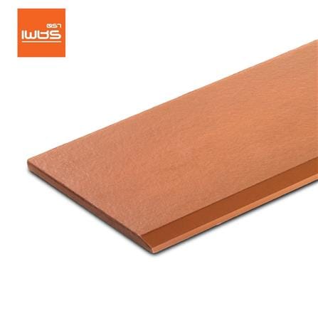 ไม้เชิงชาย ลบมุม ตราเพชร 1.6x20x300 ซม. สีรองพื้นสักทอง_0