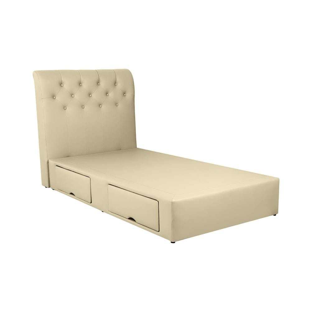 ฐานรองหัวเตียง 3.5 ฟุต HOME LIVING STYLE ROME-R สีครีม