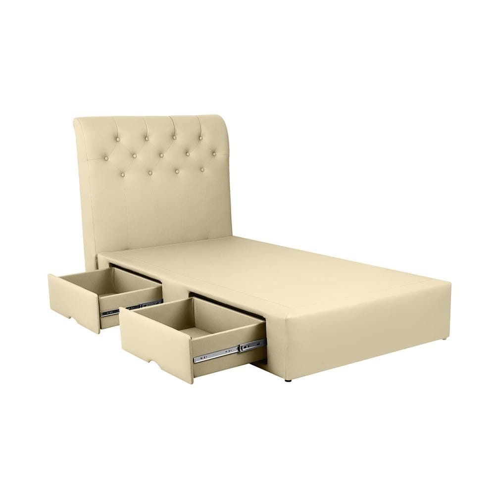 ฐานรองหัวเตียง 3.5 ฟุต HOME LIVING STYLE ROME-R สีครีม