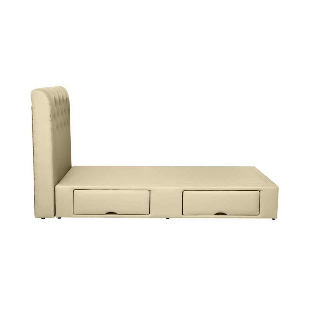 ฐานรองหัวเตียง 3.5 ฟุต HOME LIVING STYLE ROME-R สีครีม