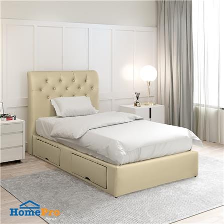 ฐานรองหัวเตียง 3.5 ฟุต HOME LIVING STYLE ROME-R สีครีม_6