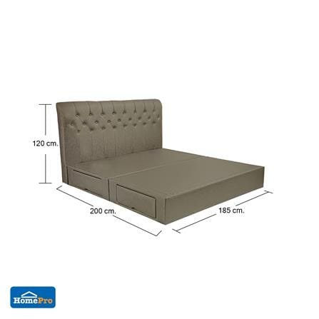 ฐานรองหัวเตียง 6 ฟุต HOME LIVING STYLE ROME-R สี TAUPE_6