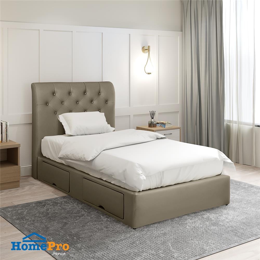 ฐานรองหัวเตียง 3.5 ฟุต HOME LIVING STYLE ROME-R สี TAUPE