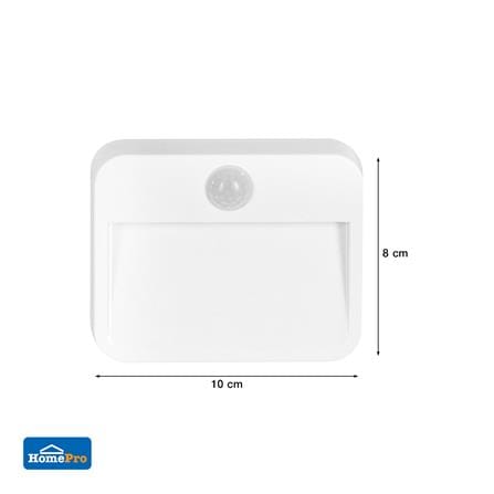 ไฟ LED อัตโนมัติ แบบเหลี่ยม ELECKTA 0.6 วัตต์ แสงขาว_4