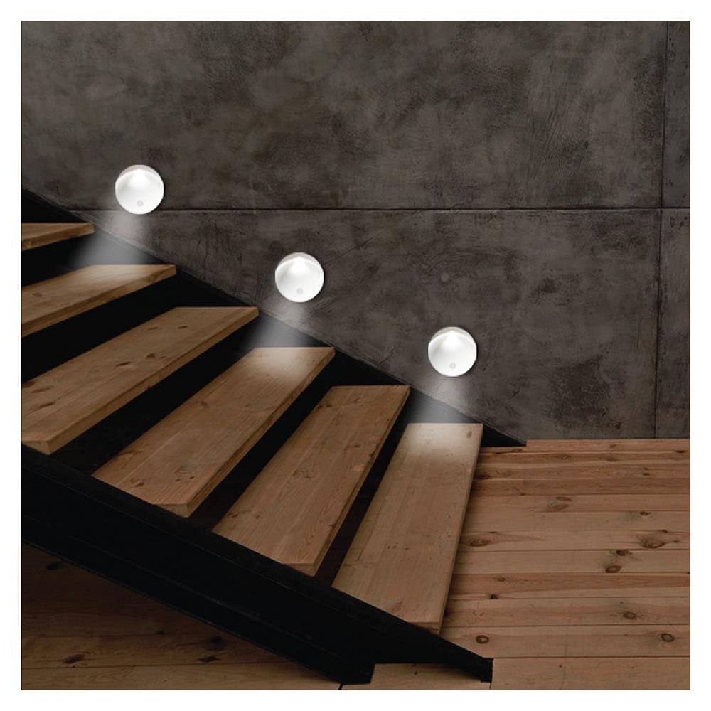 ไฟ LED อัตโนมัติ แบบกลม ELECKTA 0.5 วัตต์ แสงขาว แพ็ก 2 ชิ้น