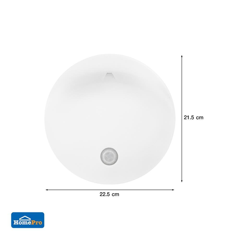 ไฟ LED อัตโนมัติ แบบกลม ELECKTA 0.5 วัตต์ แสงขาว แพ็ก 2 ชิ้น