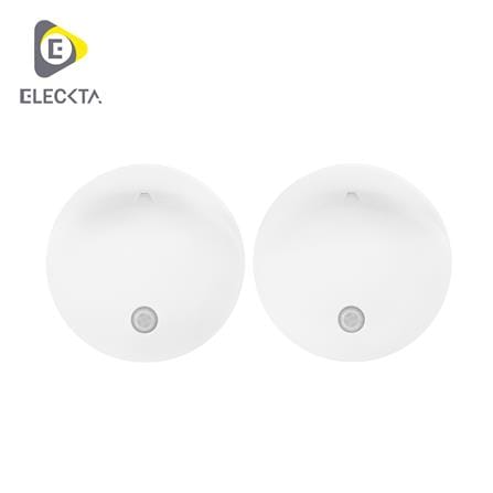 ไฟ LED อัตโนมัติ แบบกลม ELECKTA 0.5 วัตต์ แสงขาว แพ็ก 2 ชิ้น