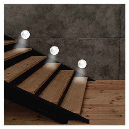 ไฟ LED อัตโนมัติ แบบกลม ELECKTA 0.5 วัตต์ แสงขาว แพ็ก 2 ชิ้น_3