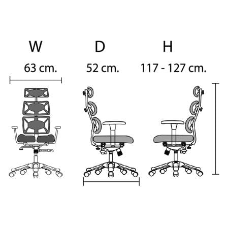 เก้าอี้เพื่อสุขภาพ HARA CHAIR DOCTOR-2 สีดำ_5