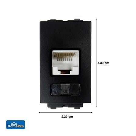 เต้ารับคอมพิวเตอร์ ELECKTA BASIC CAT 6 สีดำ_2