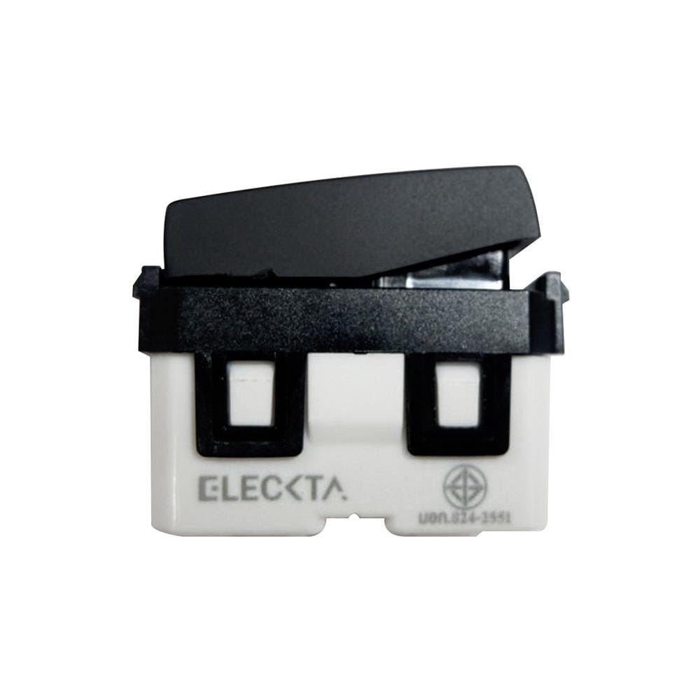 สวิตช์ 2 ทาง 1 ช่อง ELECKTA BASIC สีดำ