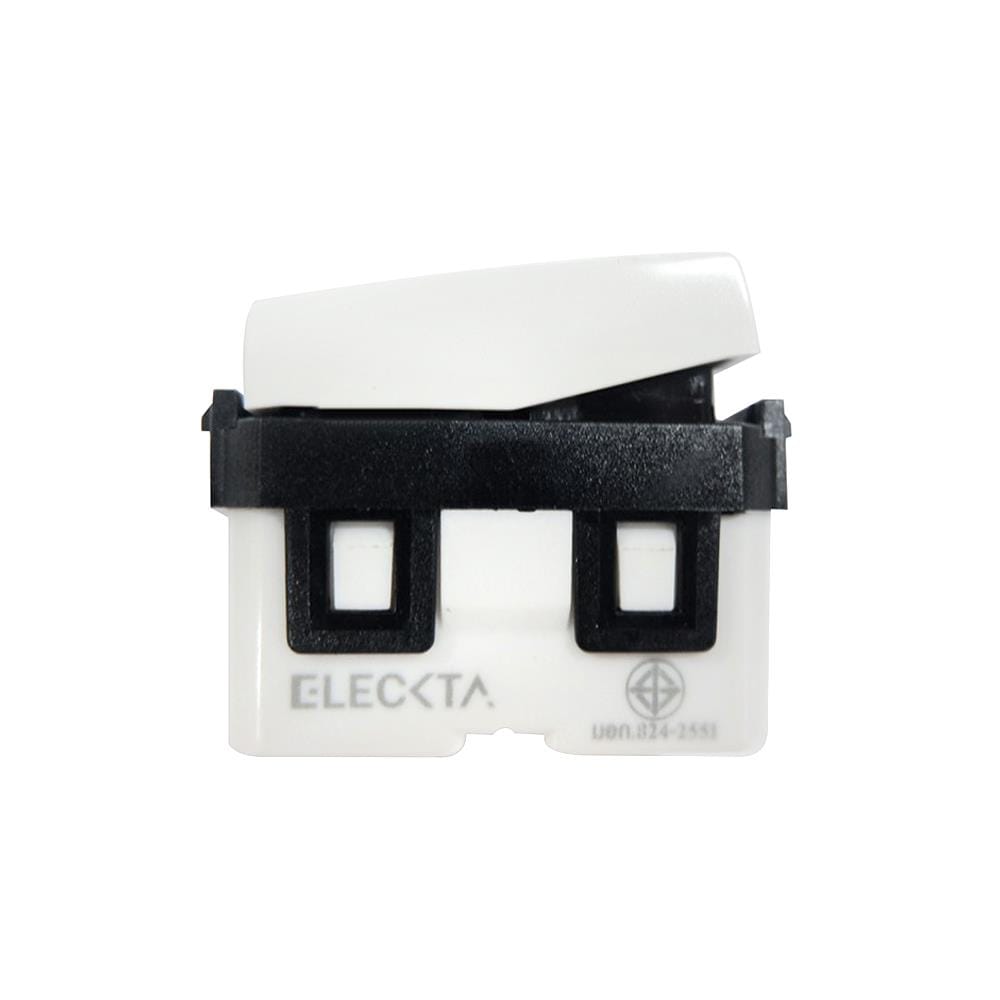 สวิตช์ 2 ทาง มีไฟ 1 ช่อง ELECKTA BASIC สีขาว