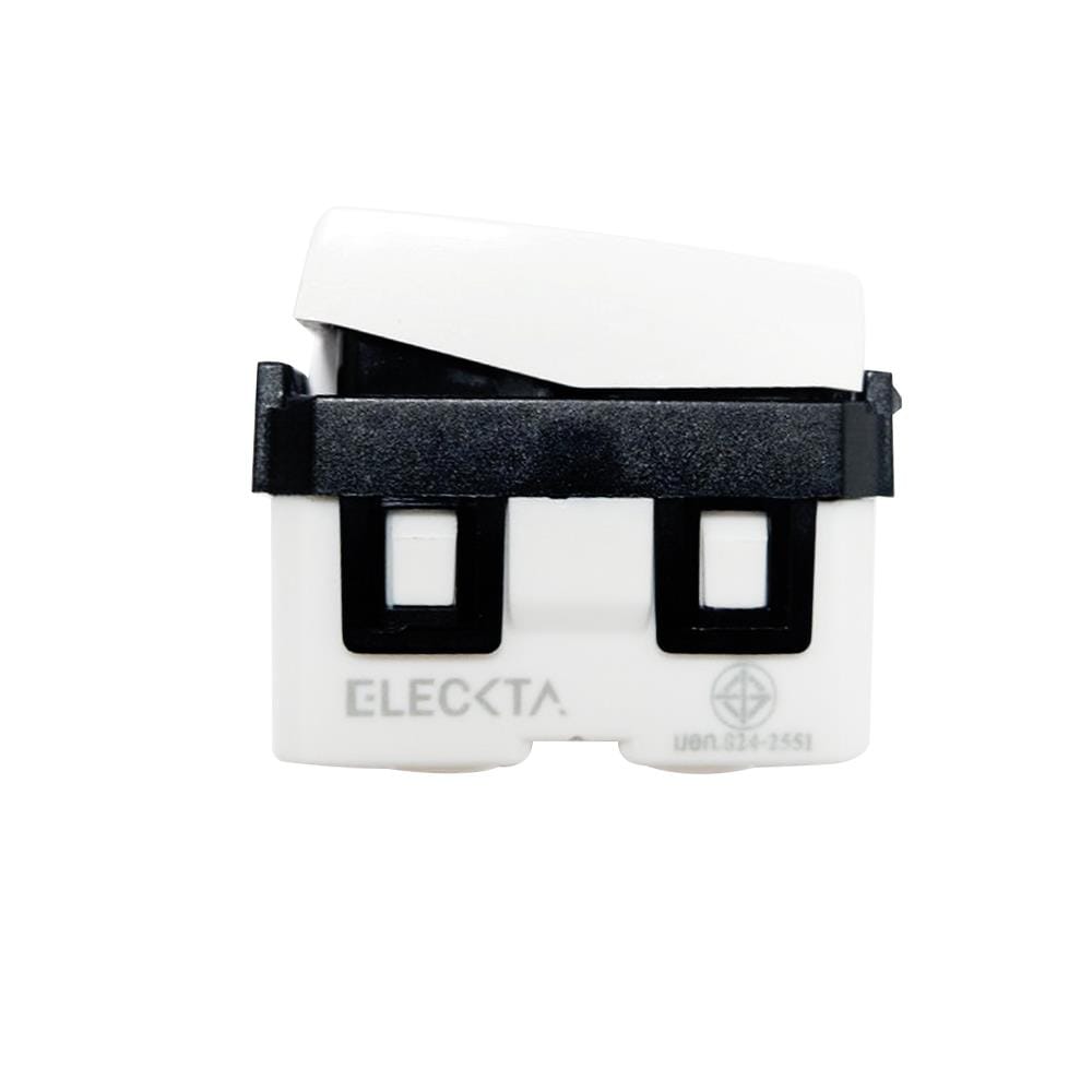 สวิตช์ 2 ทาง 1 ช่อง ELECKTA BASIC สีขาว