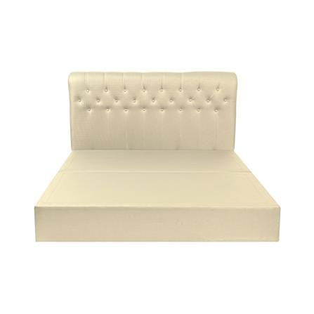 ฐานรองหัวเตียง 5 ฟุต HOME LIVING STYLE ROME-R สีครีม_1