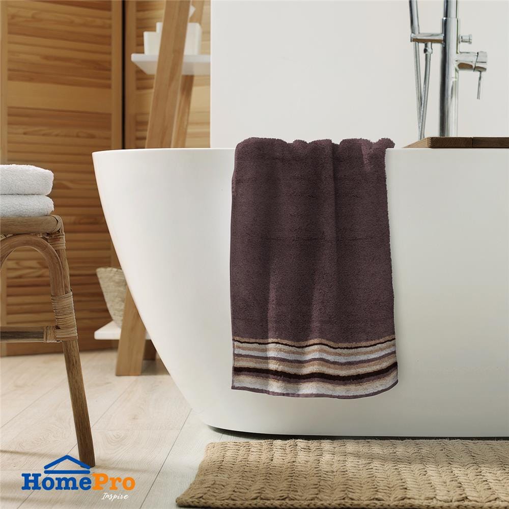 ผ้าขนหนู HOME LIVING STYLE SMITH 27X54 นิ้ว สีน้ำตาล
