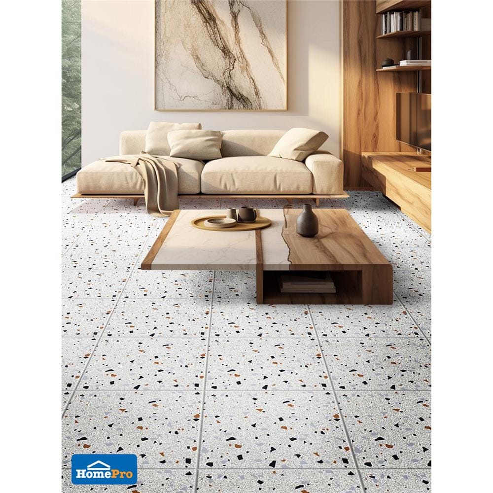 กระเบื้องพื้น 50x50 ซม. TARA ซีนาย ขาว A 1 ตร.ม.