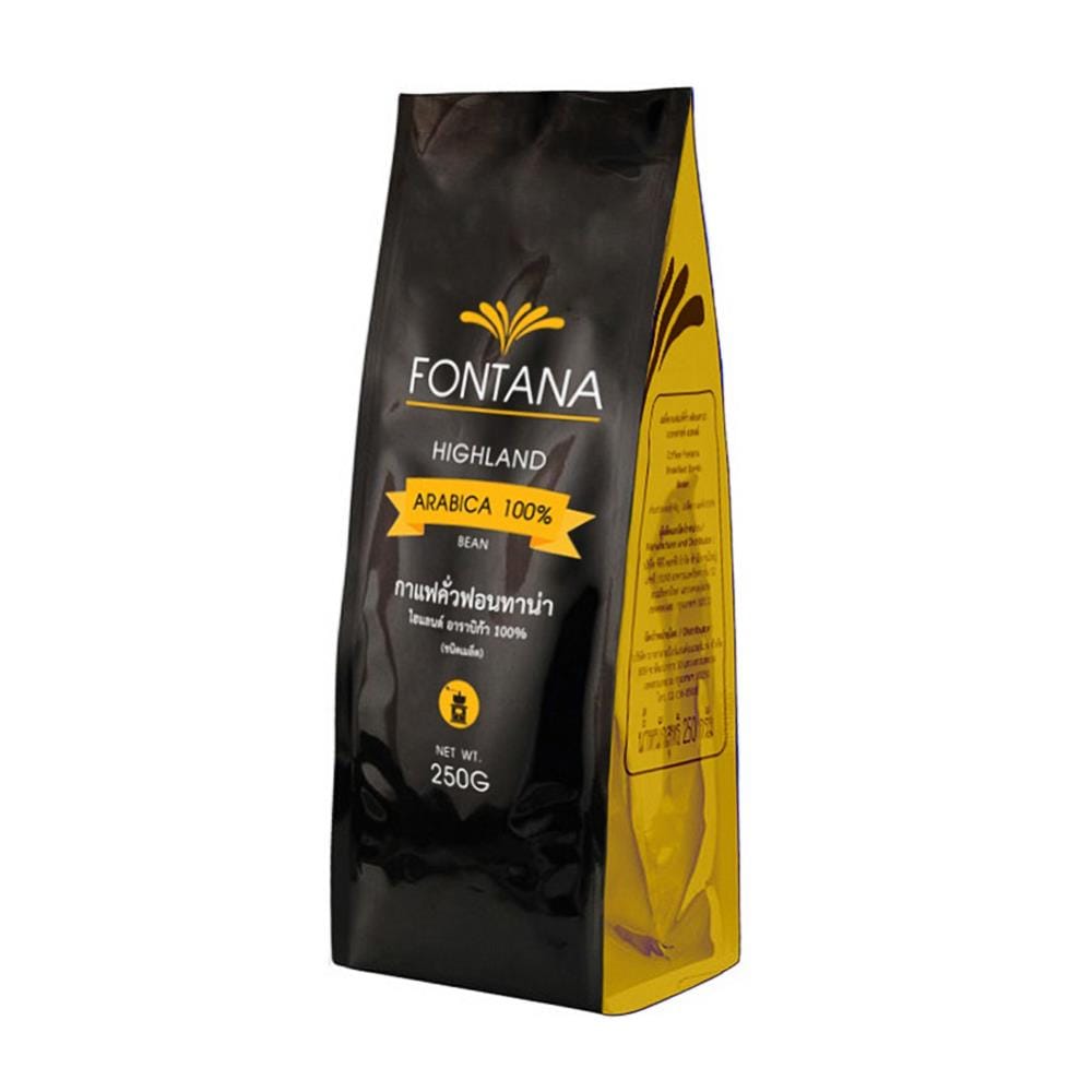 กาแฟคั่วเมล็ด FONTANA อาราบิก้า 250 กรัม