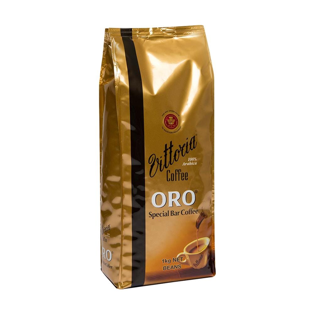 กาแฟคั่วเมล็ด VITTORIA COFFEE โอโร่ 1 กิโลกรัม