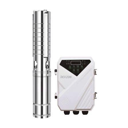 ปั๊มบาดาลโซล่าเซลล์ DEXZON 4DSC7.5-100-110-1500 4 นิ้ว