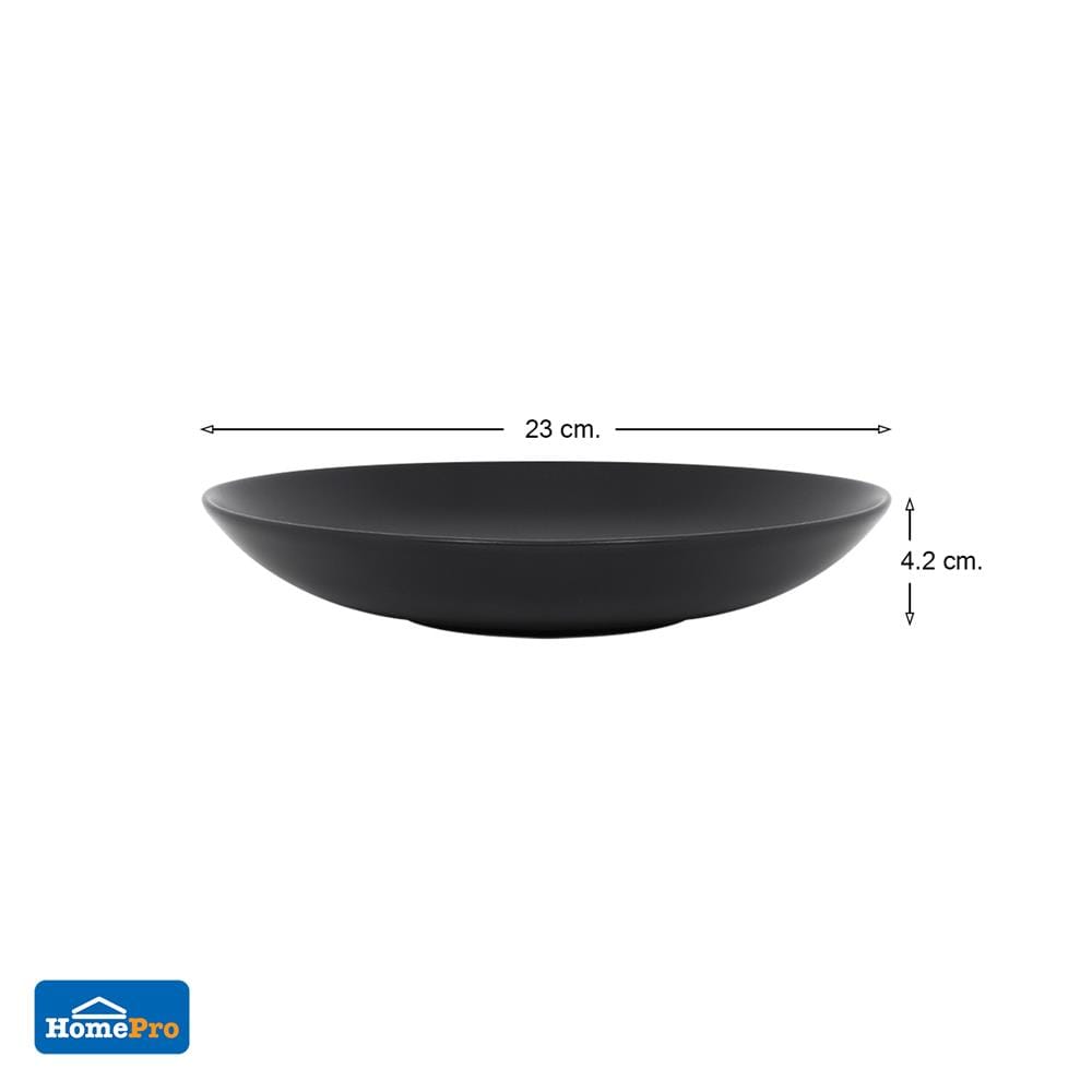 จานลึกเซรามิก 9 นิ้ว KECH LANZO BLACK